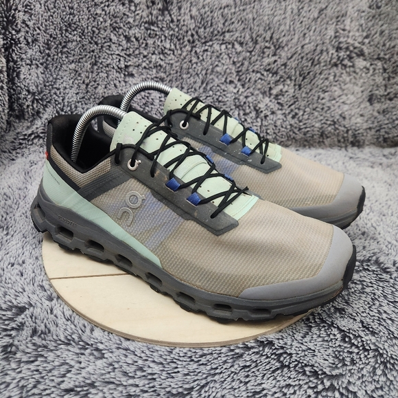 On Running Other - On Cloudvista Alloy Mint Running Trail Shoes Men's Size 11